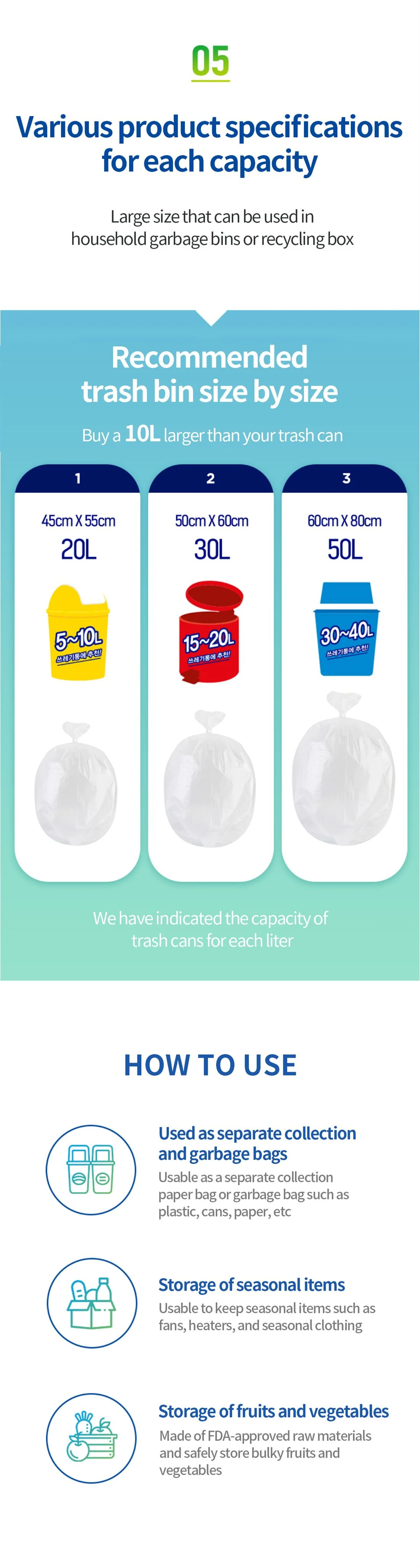Recycling clean bags
